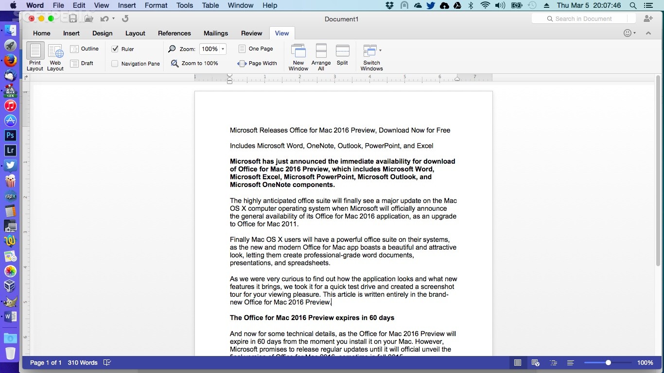 Office 2016 Preview For Mac Download